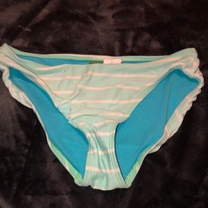 Light blue striped bathing suit
